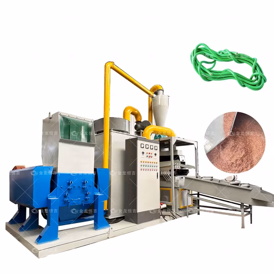 99% Recycle Rate Automatic Scrap Cable Granulator Waste Copper Wire Recycling Machine