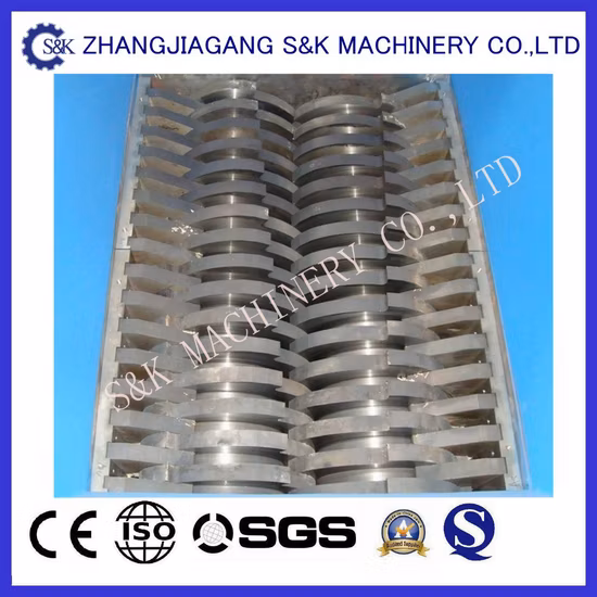 Profil de tuyau en PEHD PVC en plastique broyeur bouteille de la machine/ flexible en morceaux bois/ film/ gros sac broyeur à arbre unique broyeur/meulage/concassage/machine de recyclage